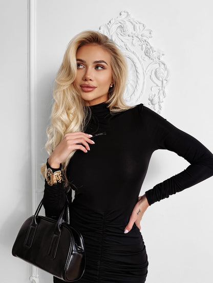 LUMIER fitted dress black